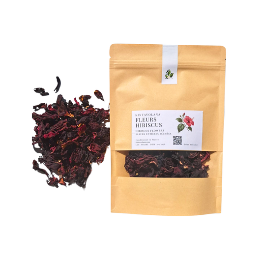 Fleurs d'hibiscus séchées pour tisane, Madagascar – Kintavolana