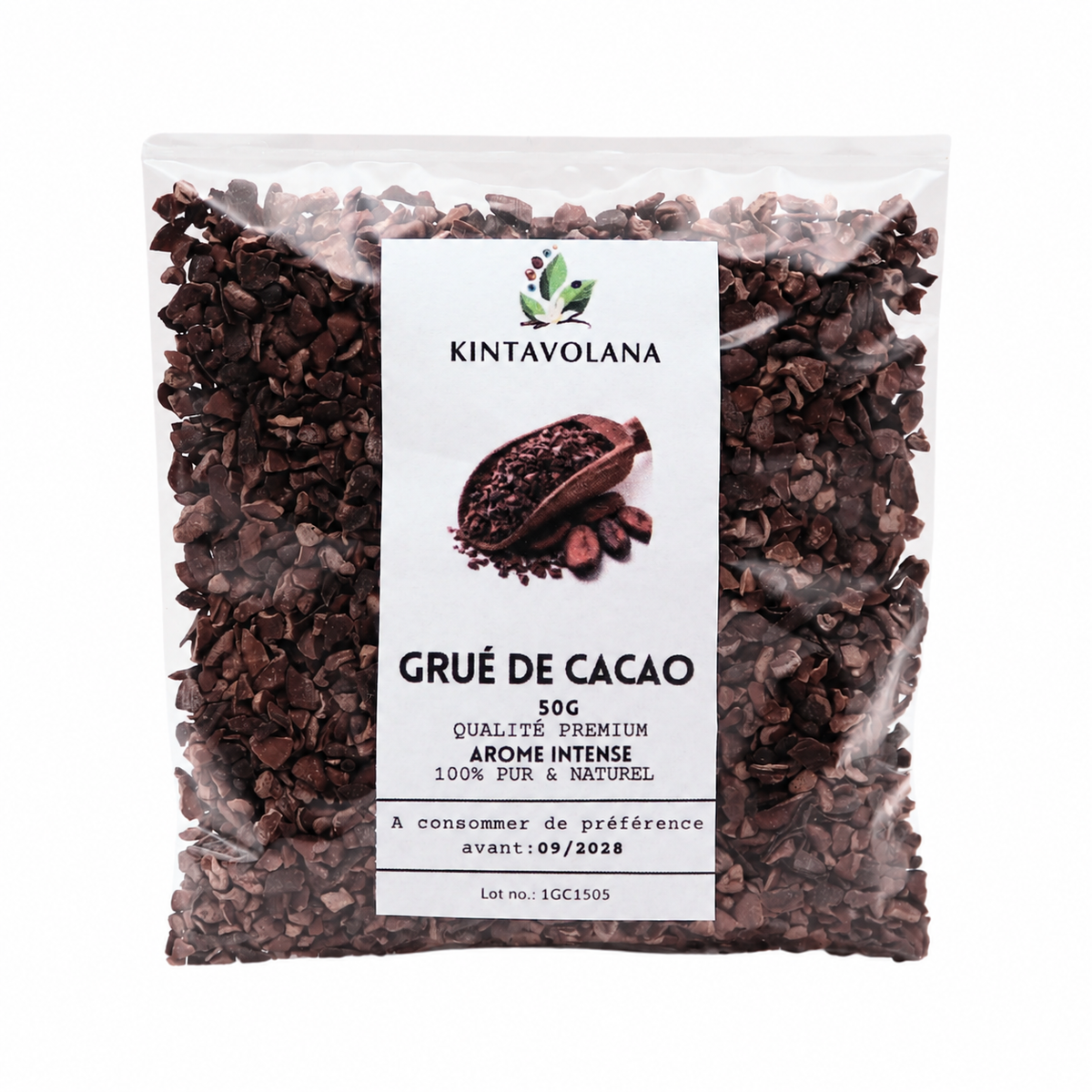 Grué de cacao, éclats de fèves torréfiées du Pérou – Kintavolana